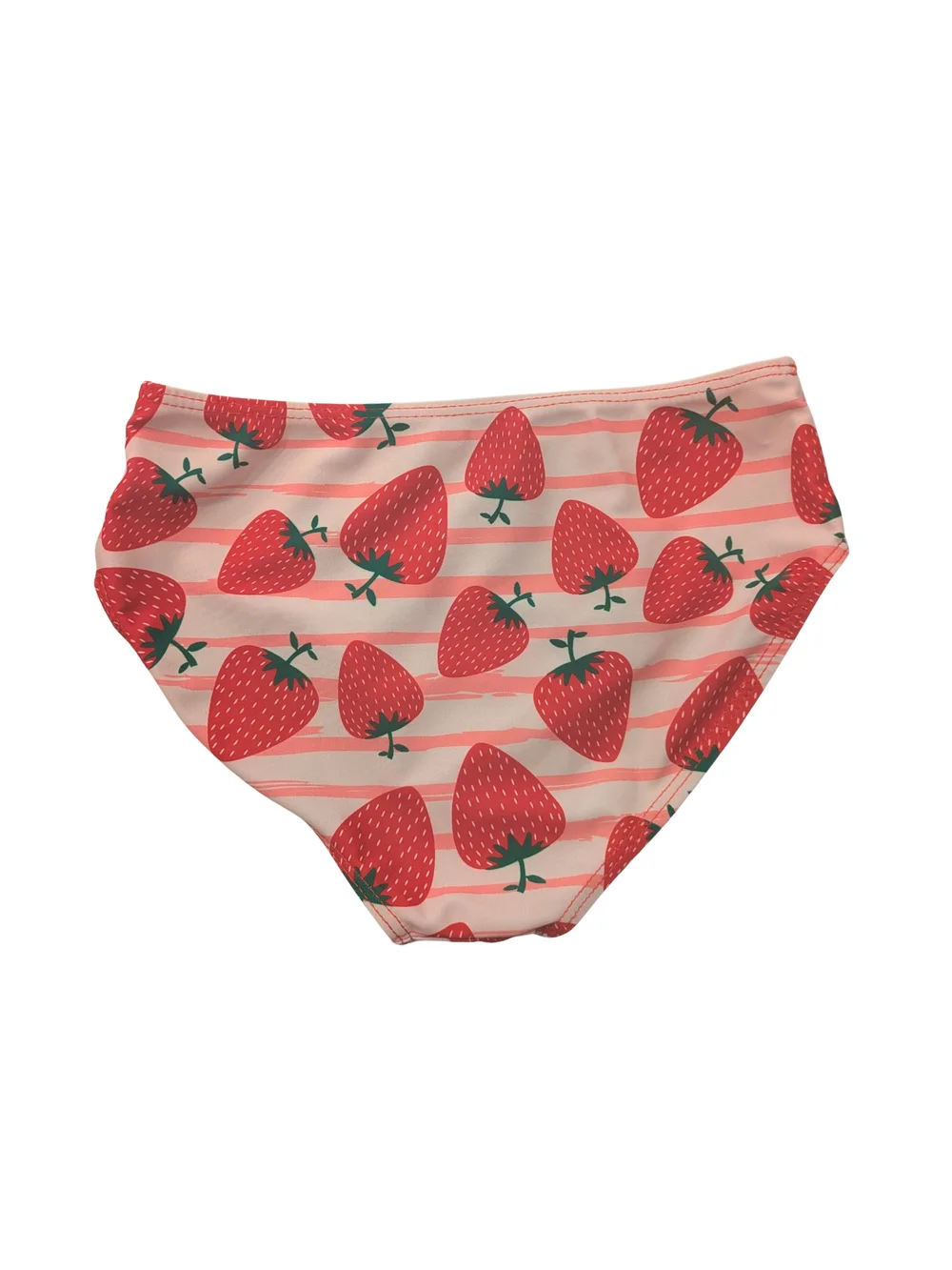 Girls Red Strawberry Two-Piece Swimsuit